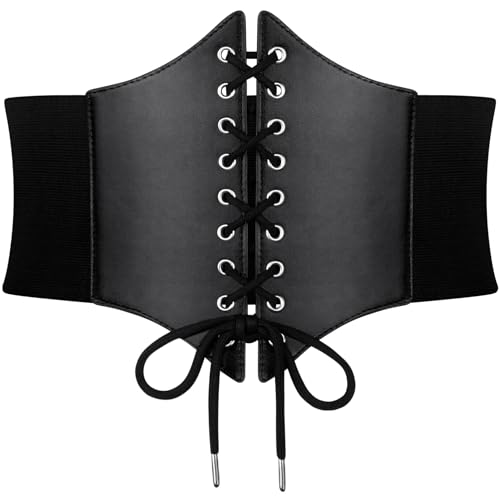 MELLIEX Breite Dehnbare Gürtel, Slim Fit Elastische Taille Mode Verstellbare Kordelzug für Frauen, M von MELLIEX