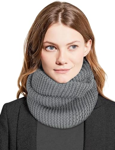 MELLIEX Loop Schal Damen Strickschal Kuschelig Schlauchschal Warme Winterschal Rundschal Weich Für Winter Und Herbst von MELLIEX