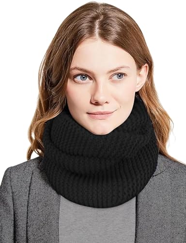MELLIEX Loop Schal Damen Strickschal Kuschelig Schlauchschal Warme Winterschal Rundschal Weich Für Winter Und Herbst von MELLIEX