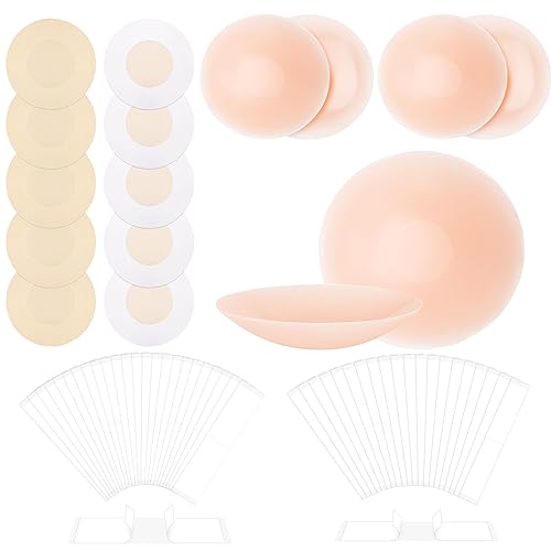 MELLIEX Nippelpads Silikon Damen Nipple Cover Trägerloser Klebe BH Push Up Selbstklebend BH Wiederverwendbare Waschbare von MELLIEX