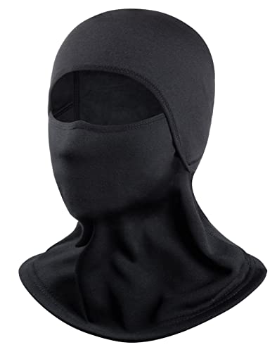 MELLIEX Unisex Winter Sturmhaube Winddichte Warm Halten Sturmmaske Herren Damen Balaclava mit Fleece-Futter für Ski Motorrad Radfahren, Schwarz von MELLIEX