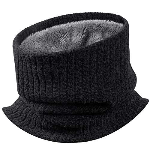 Winter Loop Schal Unisex Warmer Schlauchschal Halswärmer Neckwarmer mit Fleece Futter für Damen Herren von MELLIEX