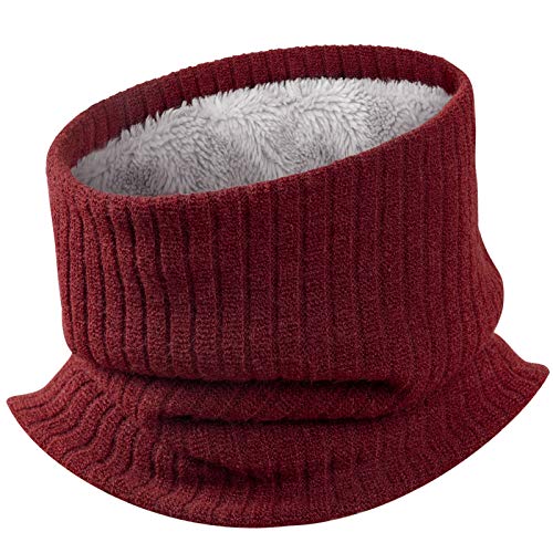 Winter Loop Schal Unisex Warmer Schlauchschal Halswärmer Neckwarmer mit Fleece Futter für Damen Herren von MELLIEX
