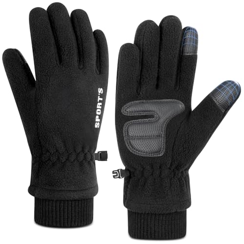 MELLIEX Winterhandschuhe Herren Damen, Thermo Touchscreen Handschuhe, Rutschfest Sporthandschuhe mit Elastischem Bündchen fur Ski Fahrrad Lauf Motorrad von MELLIEX