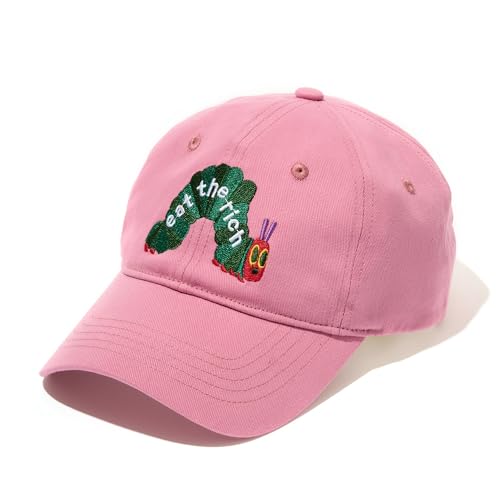 Eat The Rich Hungry Caterpillar Hat Baseball Cap Adjustable Embroidered Trucker Hat for Men Women., Pink, 7 3/8 von MELLIFO