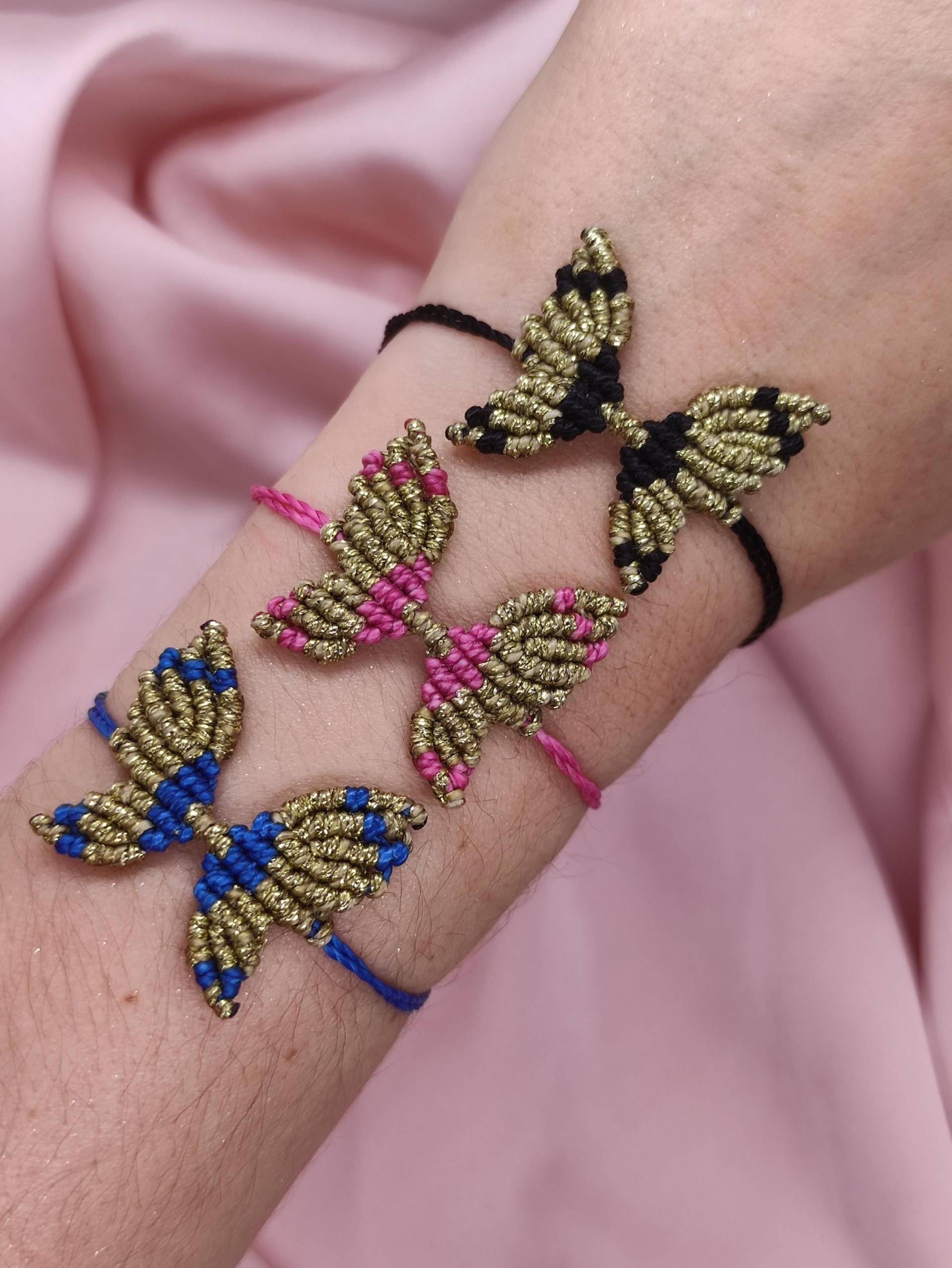 Makramee Schmetterling Armband, Boho Butterfly Bracelet Handmade Makramee Schmetterling Armband, Boho Butterfly Bracelet Handmade von MELOMAstudio