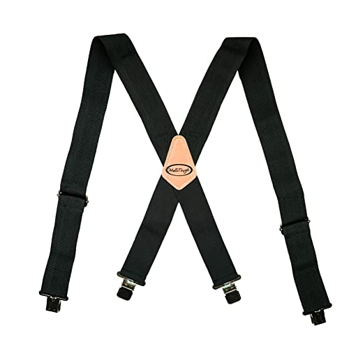 MELOTOUGH Herren-Hosenträger 5,1 cm breit, verstellbare und elastische Hosenträger X-Form mit sehr starken Clips – strapazierfähig, Schwarz, one size fits most MELOTOUGH Herren-Hosenträger 5,1 cm breit, verstellbare und elastische Hosenträger X-Form mit sehr starken Clips – strapazierfähig, Schwarz, one size fits most von MELOTOUGH