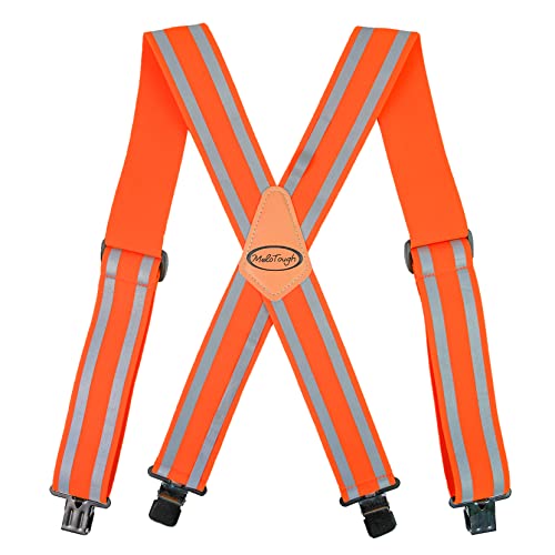 MELOTOUGH Reflektierende Sicherheits-Hosenträger | Arbeits-Hosenträger mit hochsichtbaren reflektierenden Streifen | Haltegurt | Werkzeuggürtel | Hosenträger, Hochsichtbares Orange, Large MELOTOUGH Reflektierende Sicherheits-Hosenträger | Arbeits-Hosenträger mit hochsichtbaren reflektierenden Streifen | Haltegurt | Werkzeuggürtel | Hosenträger, Hochsichtbares Orange, Large von MELOTOUGH