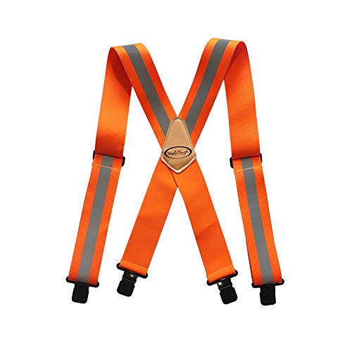 MELOTOUGH Unisex-Erwachsene Hochsichtbare Gut sichtbare Hosenträger, Reflektierendes Orange, X Back MELOTOUGH Unisex-Erwachsene Hochsichtbare Gut sichtbare Hosenträger, Reflektierendes Orange, X Back von MELOTOUGH