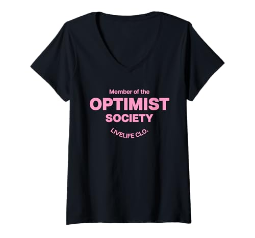 Damen Member of The Optimist Society - LIVELIFE. Selflove Optimism T-Shirt mit V-Ausschnitt Damen Member of The Optimist Society - LIVELIFE. Selflove Optimism T-Shirt mit V-Ausschnitt von MEMBER OF THE OPTIMIST SOCIETY X LIVELIFE Clo.