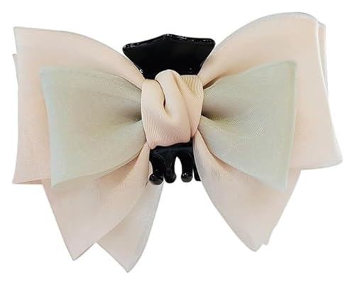 Klauenklammer, Haarspangen for Damen, Schleife, große Chiffon-Seidenhaarspange, elegante Haarklammern, doppelseitige Netz-Blasenschleifen-Haarspangen, Krallenbackenklammern, Haar-Styling-Zubehör for F Klauenklammer, Haarspangen for Damen, Schleife, große Chiffon-Seidenhaarspange, elegante Haarklammern, doppelseitige Netz-Blasenschleifen-Haarspangen, Krallenbackenklammern, Haar-Styling-Zubehör for F von MEMEM