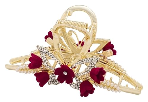 KrallenclipHaarspangen Damen Beflockung Blumen Haarklammern Schmetterling Haarspangen Metall Haarspange Klaue Große Haarklammern Haarschmuck for Frauen und Mädchen KrallenclipHaarspangen Damen Beflockung Blumen Haarklammern Schmetterling Haarspangen Metall Haarspange Klaue Große Haarklammern Haarschmuck for Frauen und Mädchen von MEMEM