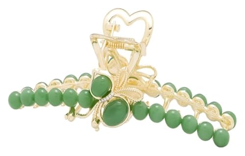 KrallenclipHaarspangen Damen Grüne Kürbis-Haarspangen Große Haarklammern for dünnes dickes Haar Hai-Haarklammer Metall-Haarklammerklammer Starker Halt Haarbackenklammern Haar-Accessoires von MEMEM