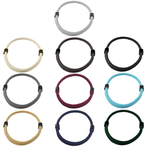 10 Stück Surfer-Armbänder, Nautische Seil-Armbänder, Handgefertigte Paracord-Surf-Armbänder, Nautische Seil-Armbänder Für Männer Und Frauen, Verstellbare Geflochtene Armbänder Für Männer Und Frauen von MEMOFYND