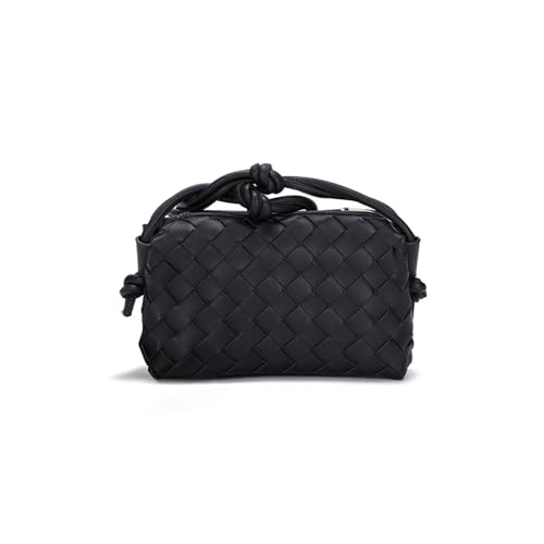 MEMRUI Gewebte kleine Crossbody-Taschen für Damen & Crossbody-Geldbörsen für Damen, modische Schulterhandtasche, Schwarz, Gewebte kleine Umhängetasche für Damen MEMRUI Gewebte kleine Crossbody-Taschen für Damen & Crossbody-Geldbörsen für Damen, modische Schulterhandtasche, Schwarz, Gewebte kleine Umhängetasche für Damen von MEMRUI