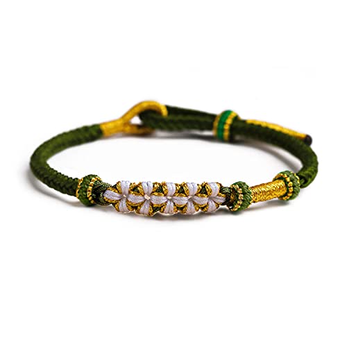 MENGLINA Modisches Armband für Damen und Herren, handgefertigt, chinesischer Frühling, Pfirsichblüte, Knoten, Blumen-Charm, Feng Shui, Glücksarmband, rotes Seil-Armband, halbfertig, DIY-Schmuck MENGLINA Modisches Armband für Damen und Herren, handgefertigt, chinesischer Frühling, Pfirsichblüte, Knoten, Blumen-Charm, Feng Shui, Glücksarmband, rotes Seil-Armband, halbfertig, DIY-Schmuck von MENGLINA