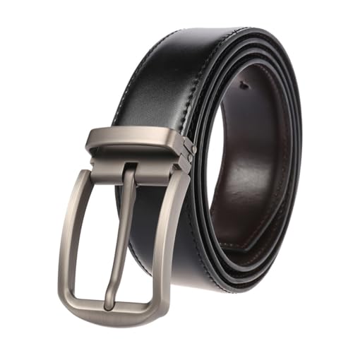 MENGKE Luxus Vintage Designer G Gürtel Automatische Schnalle Männer Hohe Qualität Frauen Echtes Echtleder Kleid Gurt Doppel G Gürtel Compatible With Jeans von MENGXIU