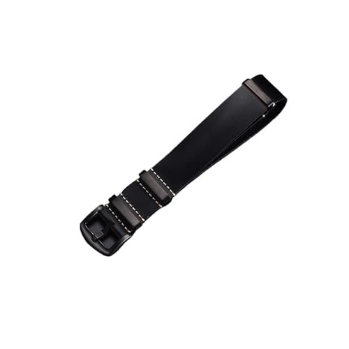MENGXIU MENGKE Uhrenarmband Echtes Leder Uhrenarmband 18mm 20mm 22mm 24mm Vintage Armband Rindsleder Armbänder Ersatzuhrengürtel(Black(black),18mm) von MENGXIU