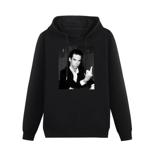 MENGYUETONGHUA Mens Hoodie Nick Cave Men Hoody with Drawing Pocket Black M von MENGYUETONGHUA