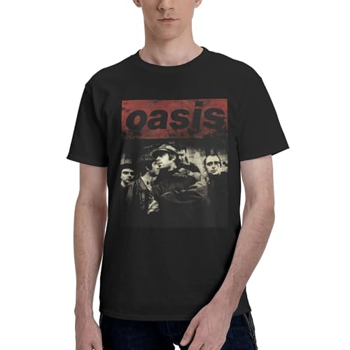 Männer Liam Singer Gallagher T-Shirts mit Mode-Druck, kurzärmelig, Rundhals, klassisch Casual. Aus weichem Stoff, komfortabel, mit Grafik-Druck – perfektes Sommer-Top. von MENOPKA