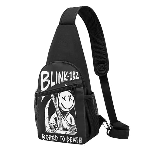 Unisex Rock Band 182 Crossbody Chest Bag für Damen und Herren Leichtgewicht, verstellbarer Casual-Sling-Backpack für Wandern, Reisen und Tagestouren. Unisex Rock Band 182 Crossbody Chest Bag für Damen und Herren Leichtgewicht, verstellbarer Casual-Sling-Backpack für Wandern, Reisen und Tagestouren. von MENOPKA