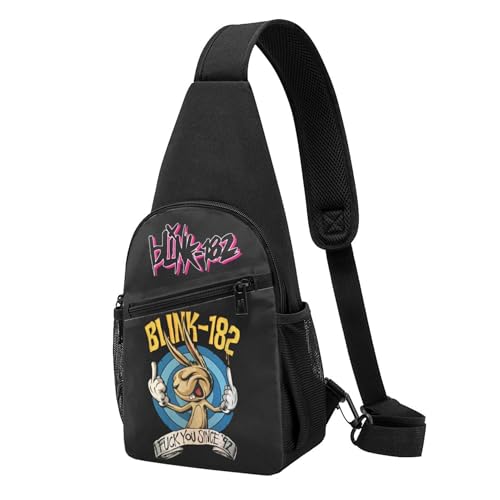 Unisex Rock Band 182 Crossbody Chest Bag für Damen und Herren Leichtgewicht, verstellbarer Casual-Sling-Backpack für Wandern, Reisen und Tagestouren. Unisex Rock Band 182 Crossbody Chest Bag für Damen und Herren Leichtgewicht, verstellbarer Casual-Sling-Backpack für Wandern, Reisen und Tagestouren. von MENOPKA