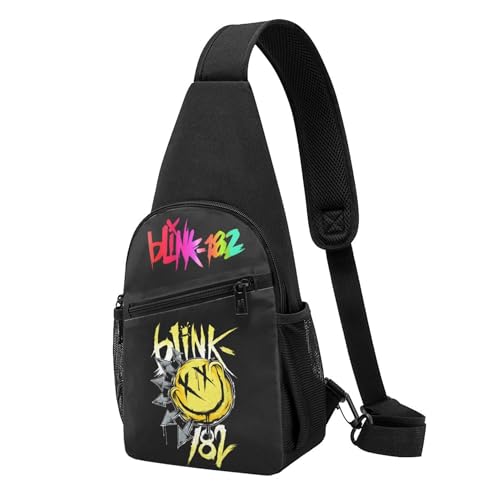Unisex Rock Band 182 Crossbody Chest Bag für Damen und Herren Leichtgewicht, verstellbarer Casual-Sling-Backpack für Wandern, Reisen und Tagestouren. Unisex Rock Band 182 Crossbody Chest Bag für Damen und Herren Leichtgewicht, verstellbarer Casual-Sling-Backpack für Wandern, Reisen und Tagestouren. von MENOPKA