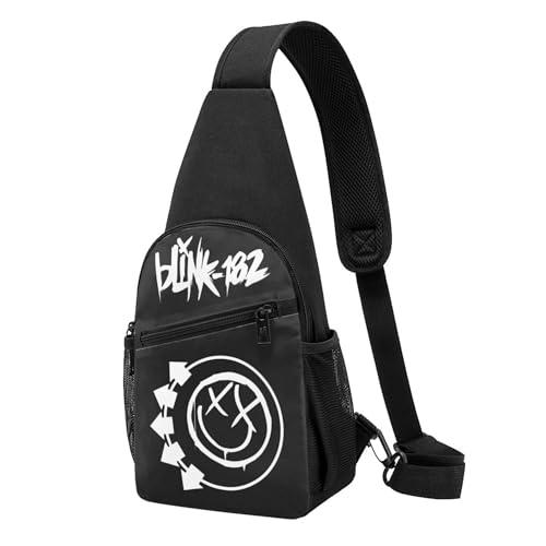 Unisex Rock Band 182 Crossbody Chest Bag für Damen und Herren Leichtgewicht, verstellbarer Casual-Sling-Backpack für Wandern, Reisen und Tagestouren. Unisex Rock Band 182 Crossbody Chest Bag für Damen und Herren Leichtgewicht, verstellbarer Casual-Sling-Backpack für Wandern, Reisen und Tagestouren. von MENOPKA