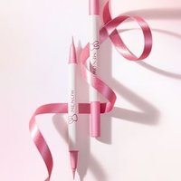 MENOW - Dreamy Dual-Head Shimmer Liquid Eyeliner Pen #01 Lychee Ice Cream (400mg x 2) von MENOW