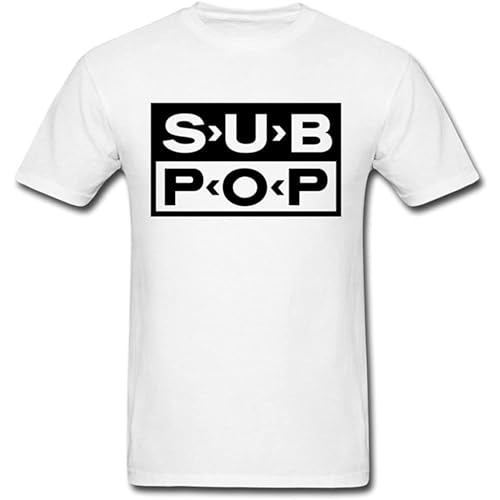 Sub Pop Logo Sub Pop Logo Jonathan Paul Men T Shirt White L Sub Pop Logo Sub Pop Logo Jonathan Paul Men T Shirt White L von MEOWKIT