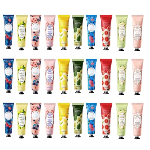 30 Pack Handcreme Set, Handcreme Damen Geschenkset, Duft Hand Fuß Tag Nachtcreme Feuchtigkeitscreme, Trockene Rissige Hände Fuß Feuchtigkeitscreme, Kleine Geschenkset für Frauen und Männer 30 Pack Handcreme Set, Handcreme Damen Geschenkset, Duft Hand Fuß Tag Nachtcreme Feuchtigkeitscreme, Trockene Rissige Hände Fuß Feuchtigkeitscreme, Kleine Geschenkset für Frauen und Männer von MEPHILIMIA