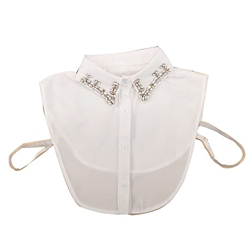 Statement-Halskette für Damen und Mädchen, künstliche Perlen, abnehmbar, falscher Kragen, Choker-Halsketten, Kleidungszubehör, Die Produkte sind Teil des Produkts, Kunstperlen Statement-Halskette für Damen und Mädchen, künstliche Perlen, abnehmbar, falscher Kragen, Choker-Halsketten, Kleidungszubehör, Die Produkte sind Teil des Produkts, Kunstperlen von MEQNOIG