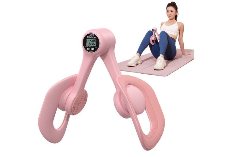 MERACH Beckenbodentrainer Oberschenkeltrainer, Beintrainer für Frauen, 360°drehbar, LED Zähler, Beine Trainingsgerät für zuhause oder Büro, 1-tlg., Gesäß, Rücken und Armen stärken, Fitness Yoga Sportgerät, Postnatale Rückbildung, kompakt, tragbar, vielseitige Trainings von MERACH