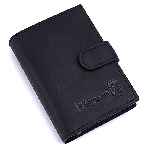 MERCANO Premium Vintage Echtleder Herren Slim-Wallet Hell-Braun mit RFID-Schutz inkl. Geschenkbox, Portemonnaie für Männer mit Kartenfächern und Münzfach, Geldbörse Brieftasche Geldtasche von MERCANO