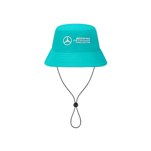 MERCEDES AMG PETRONAS F1 Bucket Hat mit 3D-Teamlogo-Ausführung - Türkisblau - Einheitsgröße von Mercedes AMG Petronas