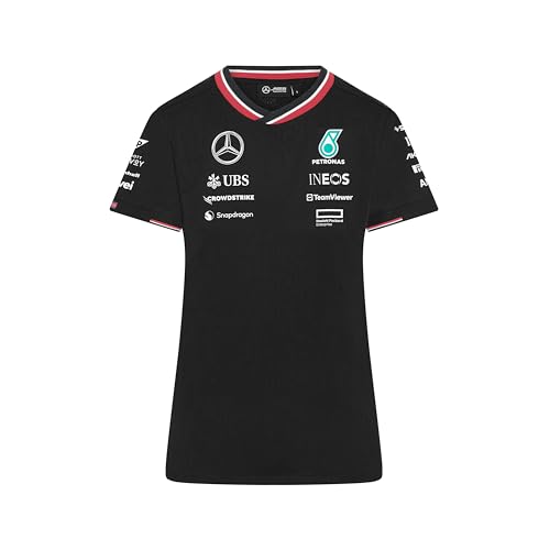 MERCEDES AMG PETRONAS F1 Frauen 2024 Team Tshirt - Schwarz - Größe: L von MERCEDES AMG PETRONAS