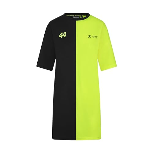 MERCEDES AMG PETRONAS F1 Frauen Lewis Hamilton Tshirt-Kleid - Schwarz - Größe: L von MERCEDES AMG PETRONAS