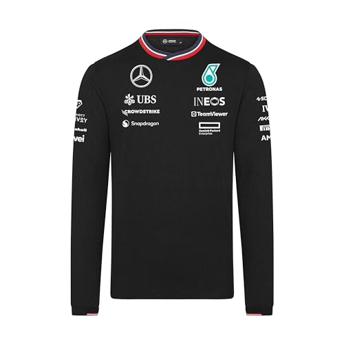 MERCEDES AMG PETRONAS F1 Herren 2024 Team Tshirt Langarm - Schwarz - Größe: XXL MERCEDES AMG PETRONAS F1 Herren 2024 Team Tshirt Langarm - Schwarz - Größe: XXL von MERCEDES AMG PETRONAS