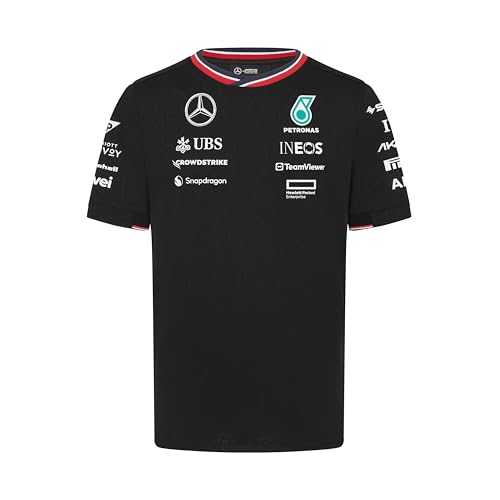 MERCEDES AMG PETRONAS F1 Herren 2024 Team Tshirt - Schwarz - Größe: S von Mercedes AMG Petronas