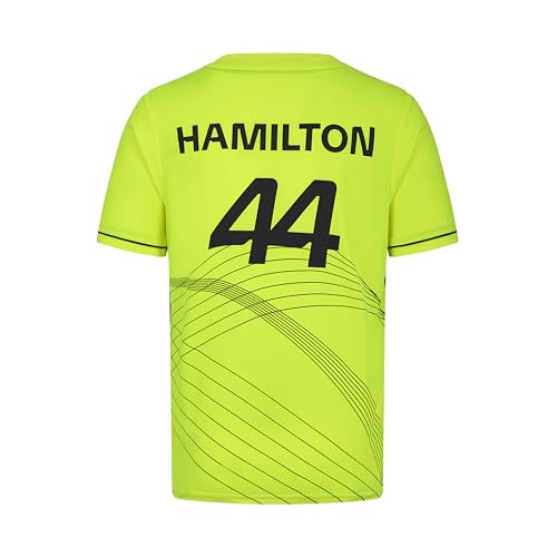 MERCEDES AMG PETRONAS F1 Herren Lewis Hamilton Sportliches Tshirt - Neon - Größe: M von Mercedes AMG Petronas