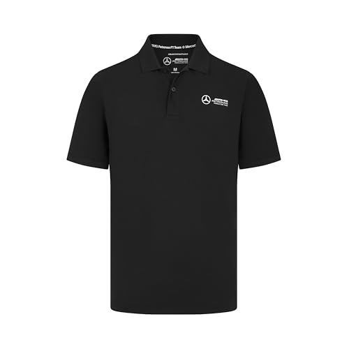 MERCEDES AMG PETRONAS F1 Herren Polo mit 3D-Teamlogo-Ausführung - Schwarz - Größe: XXL MERCEDES AMG PETRONAS F1 Herren Polo mit 3D-Teamlogo-Ausführung - Schwarz - Größe: XXL von MERCEDES AMG PETRONAS
