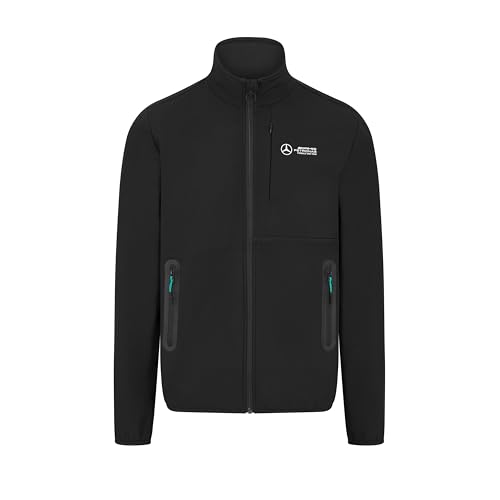MERCEDES AMG PETRONAS F1 Herren Softshell-Jacke - Schwarz - Größe: M von MERCEDES AMG PETRONAS