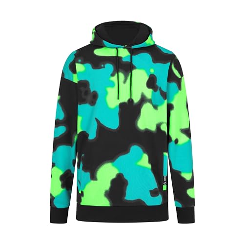 MERCEDES AMG PETRONAS F1 Herren Spray Camo Entspannte Passform Kapuzenpulli - Mehrfarbig - Größe: XXL MERCEDES AMG PETRONAS F1 Herren Spray Camo Entspannte Passform Kapuzenpulli - Mehrfarbig - Größe: XXL von MERCEDES AMG PETRONAS