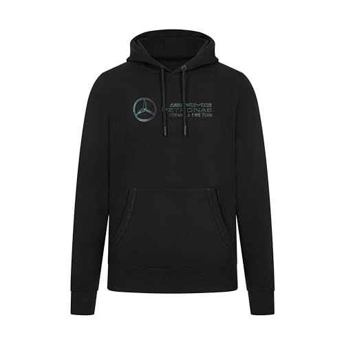 MERCEDES AMG PETRONAS F1 Herren Stealth Logo Kapuzenpulli - Schwarz - Größe: L von MERCEDES AMG PETRONAS