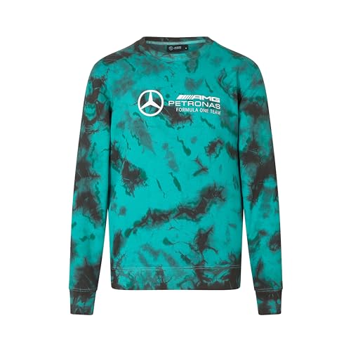 MERCEDES AMG PETRONAS F1 Herren Tie Dye Pullover - Mehrfarbig - Größe: M von MERCEDES AMG PETRONAS