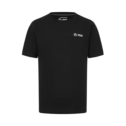 MERCEDES AMG PETRONAS F1 Herren Tshirt mit Kleiner 3D-Team-Logo-Ausführung - Schwarz - Größe: M von Mercedes AMG Petronas