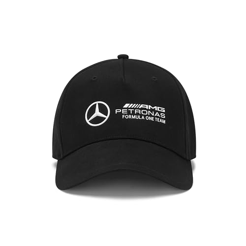 MERCEDES AMG PETRONAS F1 Kinder Kappe mit 3D-Teamlogo-Ausführung - Schwarz - Einheitsgröße von Mercedes AMG Petronas