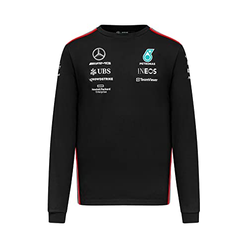 MERCEDES AMG PETRONAS Formula One Team - 2023 Team-Langarm-T-Shirt - Schwarz - Männer - Größe: L MERCEDES AMG PETRONAS Formula One Team - 2023 Team-Langarm-T-Shirt - Schwarz - Männer - Größe: L von MERCEDES AMG PETRONAS