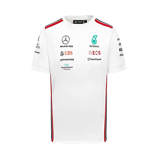 MERCEDES AMG PETRONAS Formula One Team - 2023 Team-T-Shirt - Weiß - Männer - Größe: L von MERCEDES AMG PETRONAS