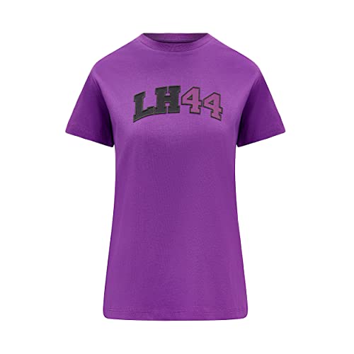 MERCEDES AMG PETRONAS Formula One Team - Frauen Lewis Hamilton Logo T-Shirt - Violett - Größe: L von MERCEDES AMG PETRONAS